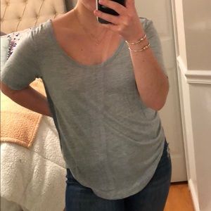 Madewell two toned blue short sleeve top!
